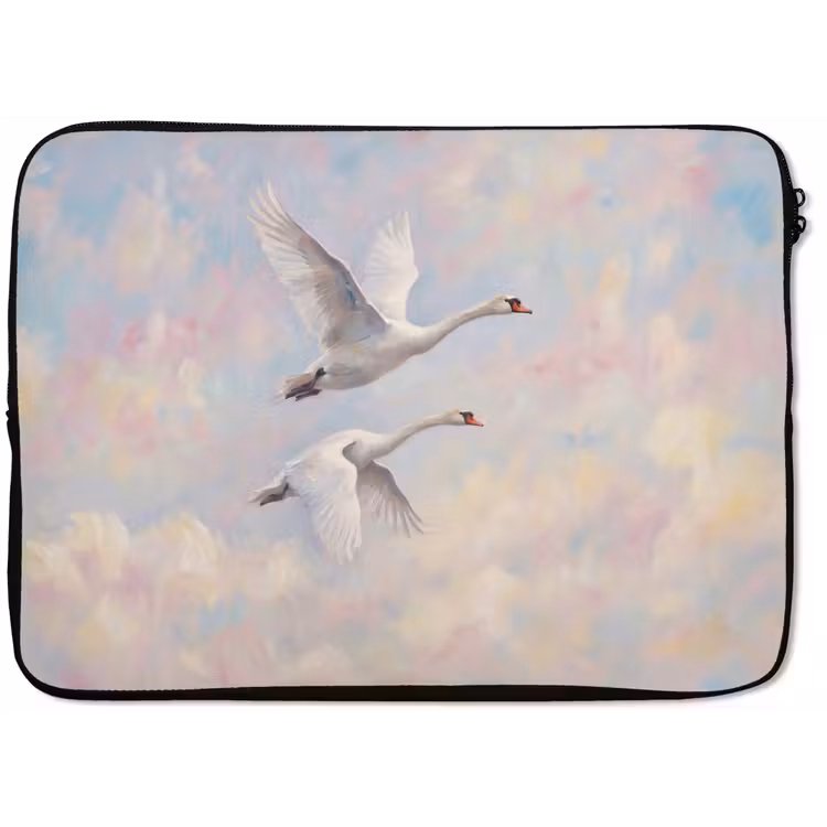 Laptophoes - Vogel - Vliegend - Lucht - Modern - Pastel — 1