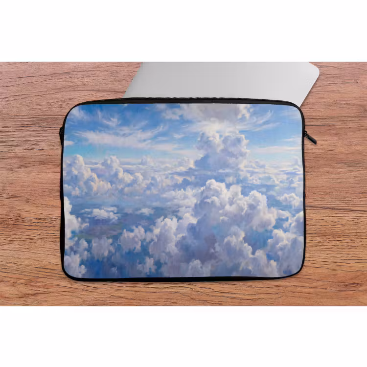 Laptophoes - Wolken - Lucht - Natuur - Abstract - Blauw — 2
