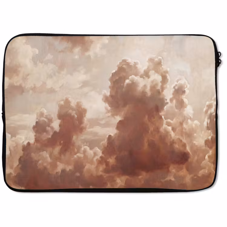 Laptophoes - Wolken - Lucht - Natuur - Modern - Bruin — 1