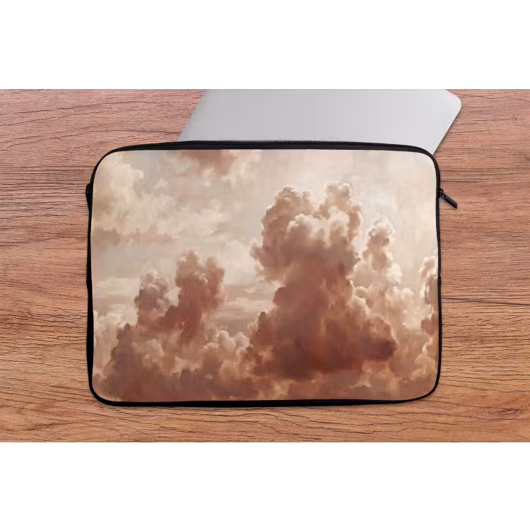 Laptophoes - Wolken - Lucht - Natuur - Modern - Bruin — 2