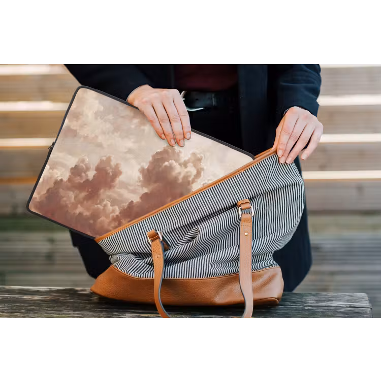 Laptophoes - Wolken - Lucht - Natuur - Modern - Bruin — 4