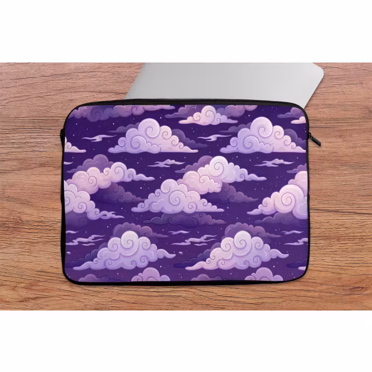 Laptophoes - Wolken - Nacht - Natuur - Abstract - Paars — 2