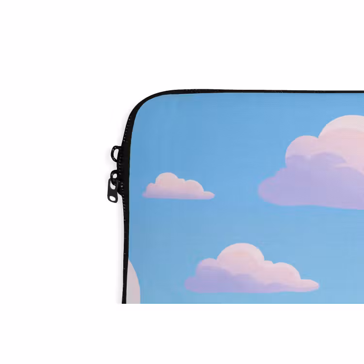 Laptophoes - Wolken - Roze - Blauw - Natuur - Modern — 6