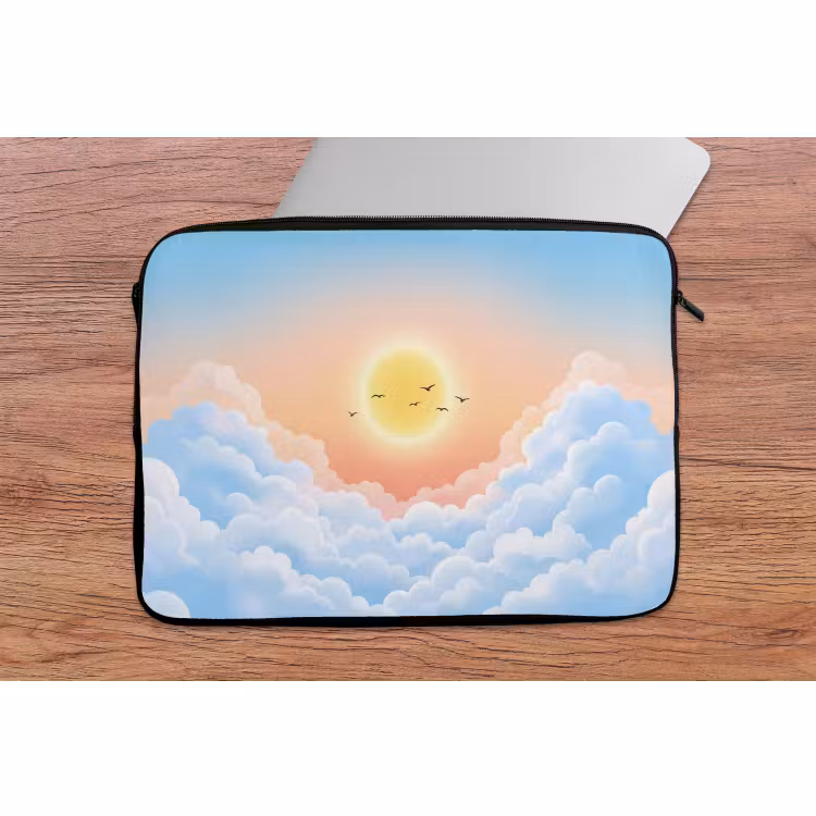 Laptophoes - Zon - Vogels - Lucht - Natuur - Geel — 2