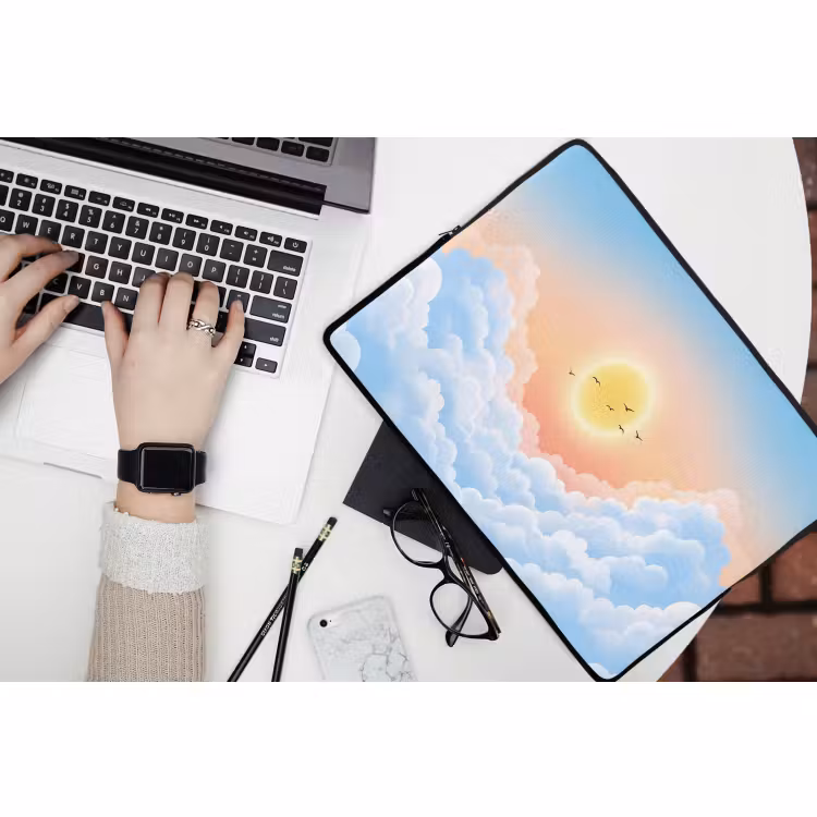 Laptophoes - Zon - Vogels - Lucht - Natuur - Geel — 3
