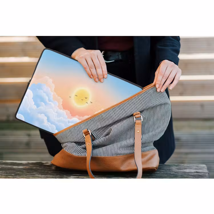 Laptophoes - Zon - Vogels - Lucht - Natuur - Geel — 4