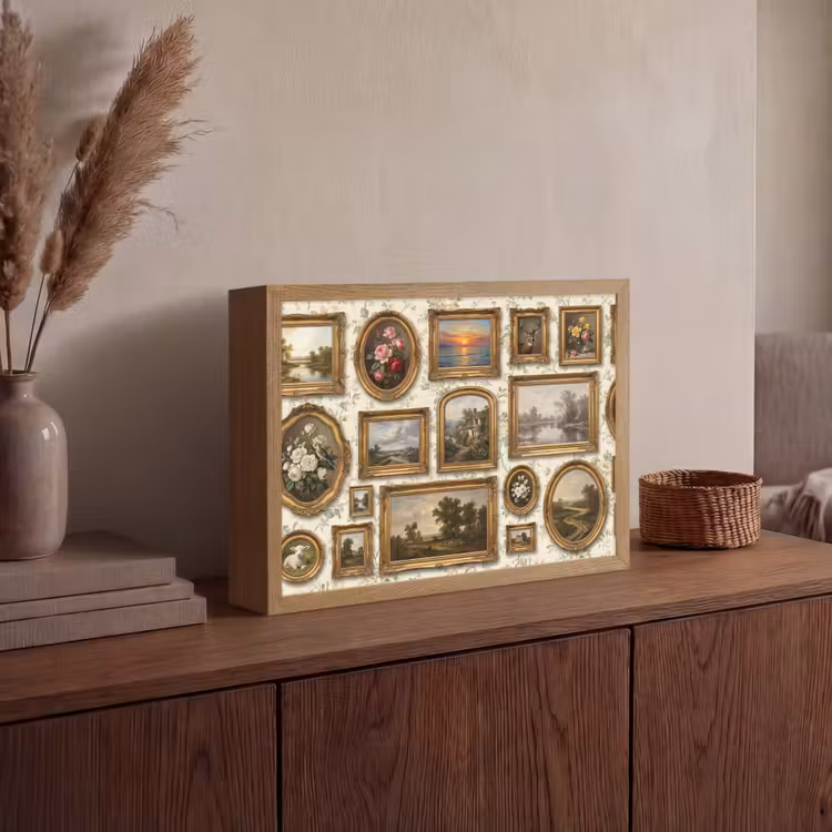 Lightbox - Wandlamp - Bloemen - Roze - Stilleven - Klassiek — 4