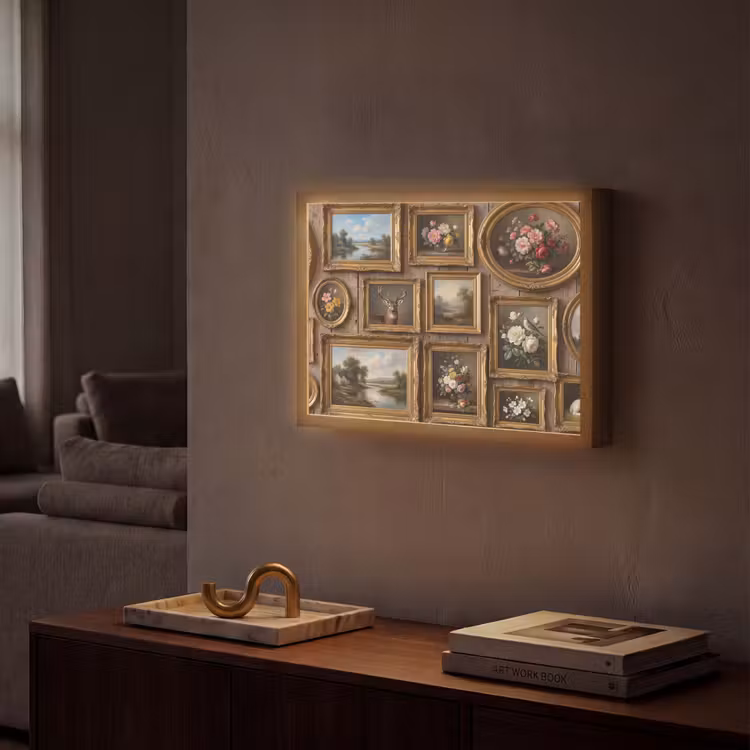 Lightbox - Wandlamp - Bloemen - Rozen - Klassiek - Vaas - Kleurrijk — 2