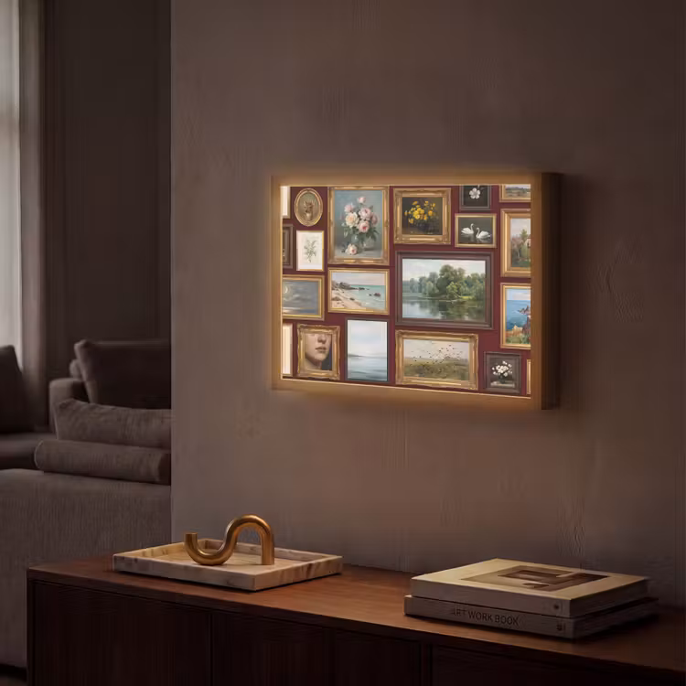 Lightbox - Wandlamp - Bloemen - Vaas - Klassiek - Kunst - Rood — 2