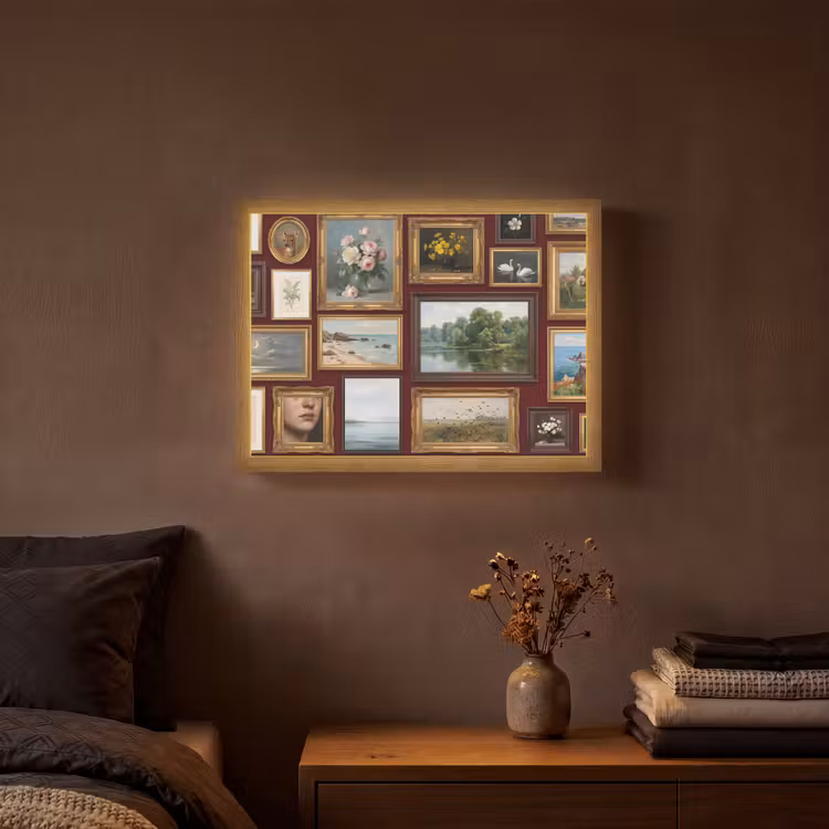Lightbox - Wandlamp - Bloemen - Vaas - Klassiek - Kunst - Rood — 3