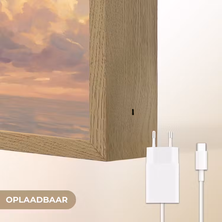 Lightbox - Wandlamp - Boot - Zonsondergang - Zee - Natuur - Goud — 7