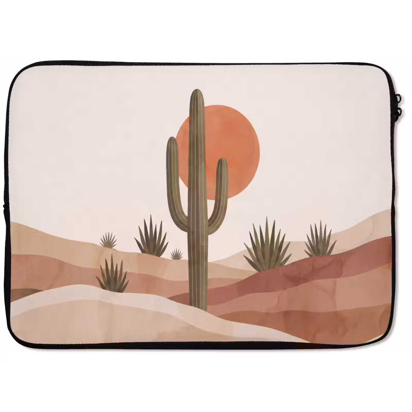 Laptophoes - Cactus - Duinen - Modern - Landschap - Groen — 1