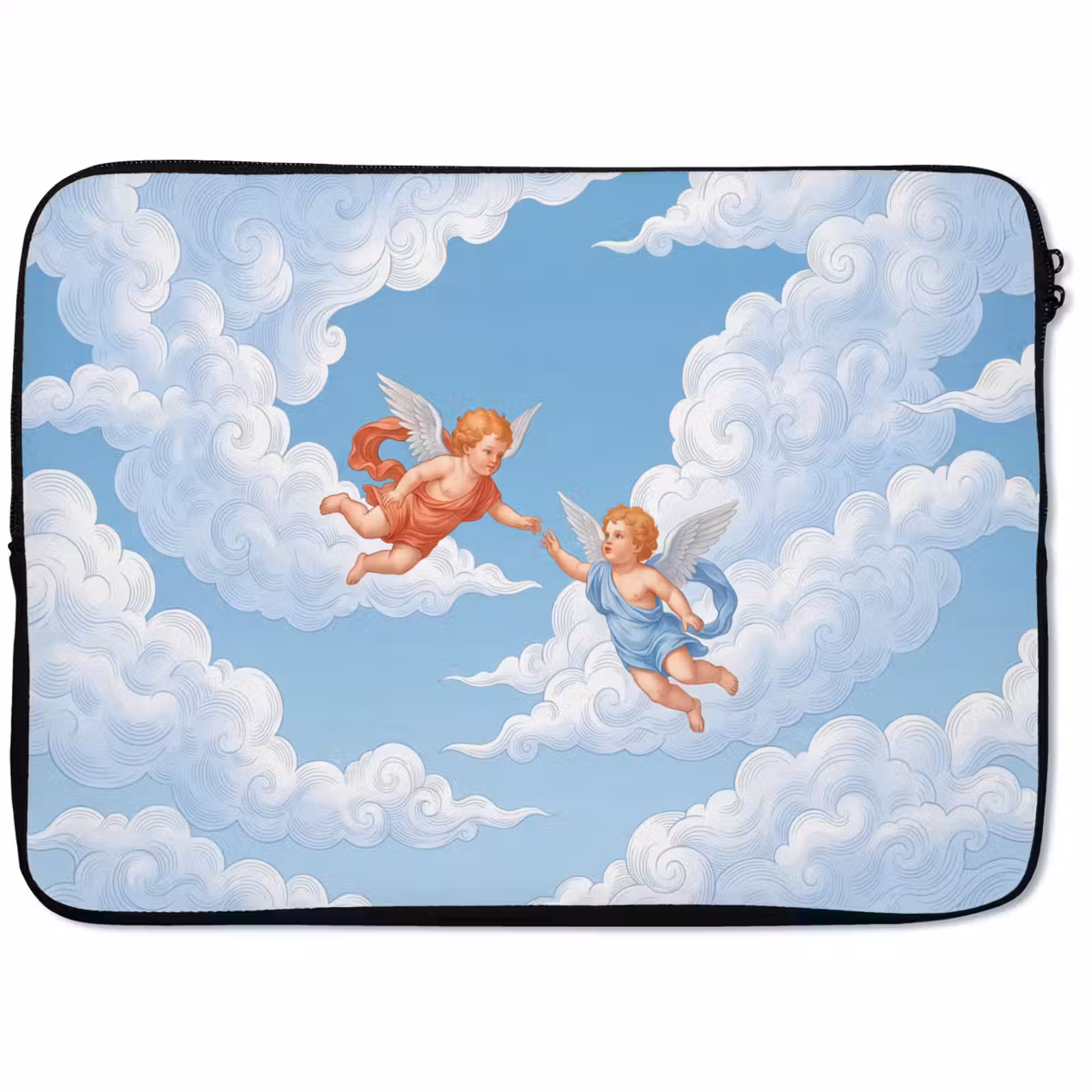 Laptophoes - Engel - Vliegend - Klassiek - Blauw — 1