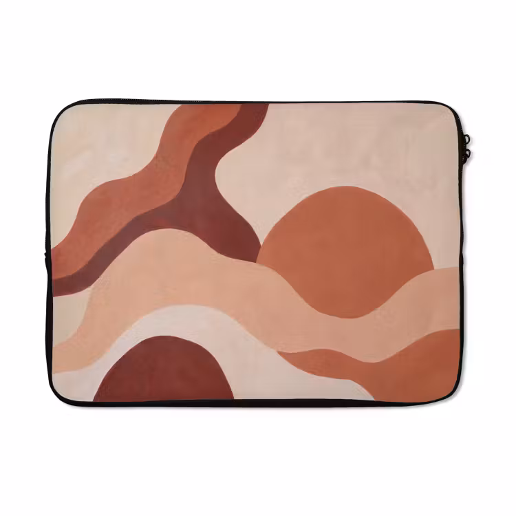 Laptophoes - Abstract - Vormen - Organisch - Aardetinten - Modern — 5