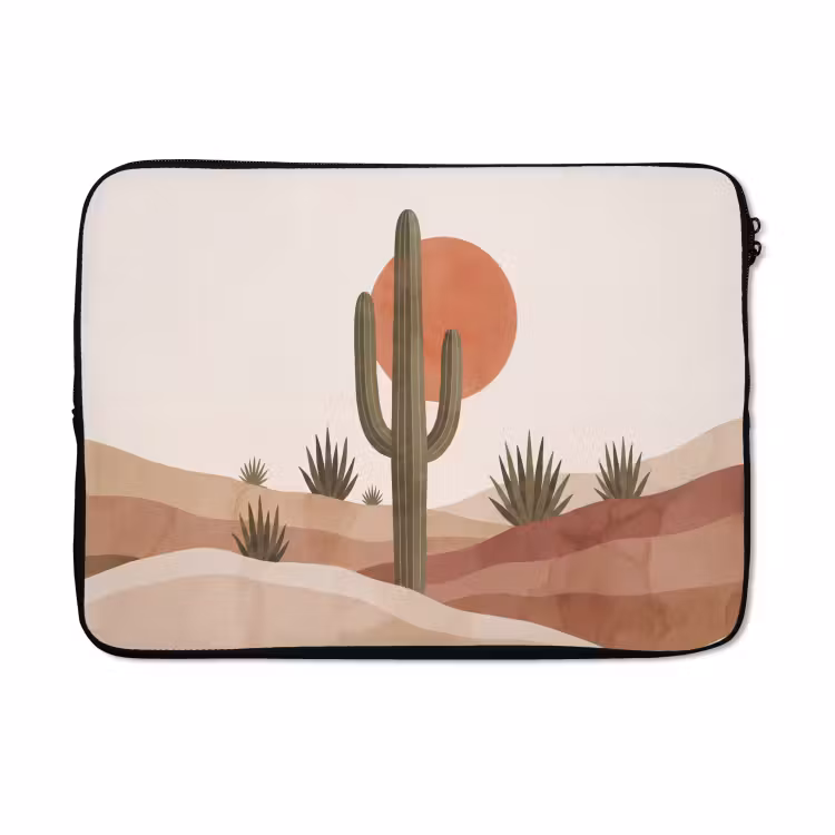 Laptophoes - Cactus - Duinen - Modern - Landschap - Groen — 5