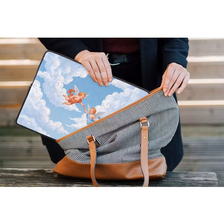 Laptophoes - Engel - Vliegend - Klassiek - Blauw — 4
