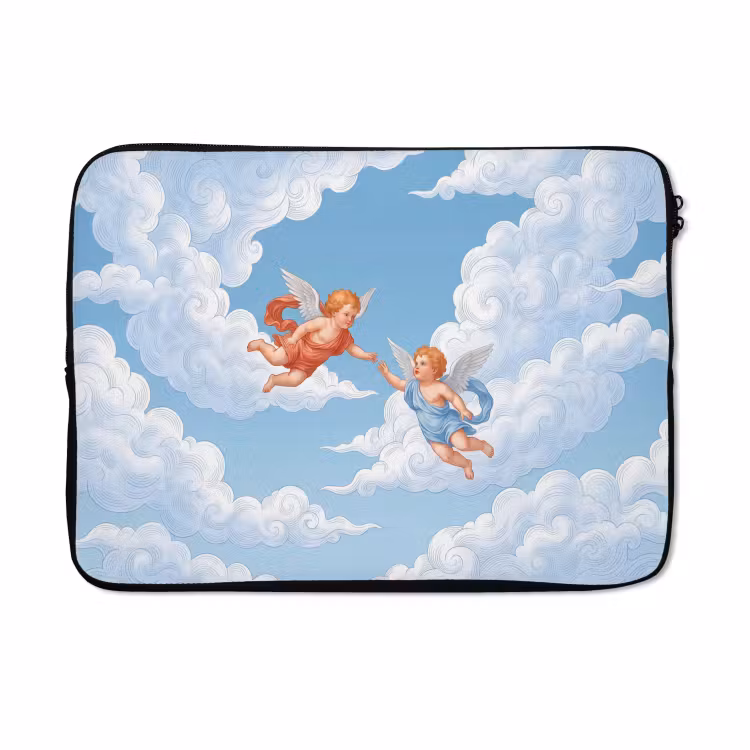 Laptophoes - Engel - Vliegend - Klassiek - Blauw — 5