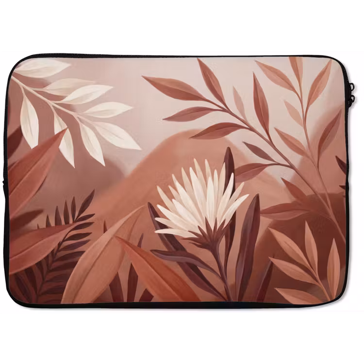 Laptophoes - Planten - Bladeren - Botanisch - Modern - Bruin — 1
