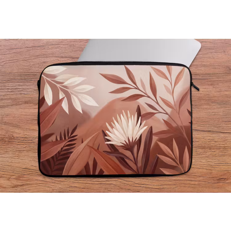 Laptophoes - Planten - Bladeren - Botanisch - Modern - Bruin — 2