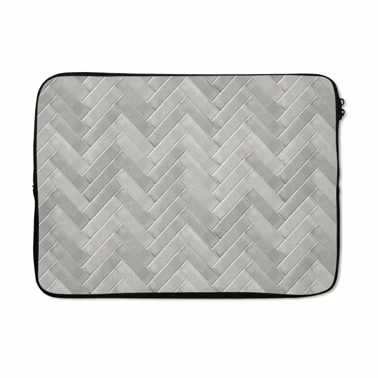 Laptophoes - Visgraat - Wandtegel - Grijs — 5