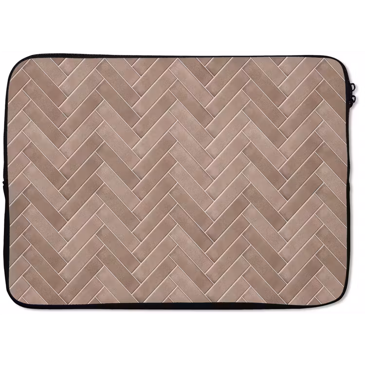 Laptophoes - Visgraat - Wandtegel - Oudroze - Terracotta — 1