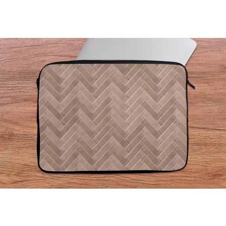 Laptophoes - Visgraat - Wandtegel - Oudroze - Terracotta — 2