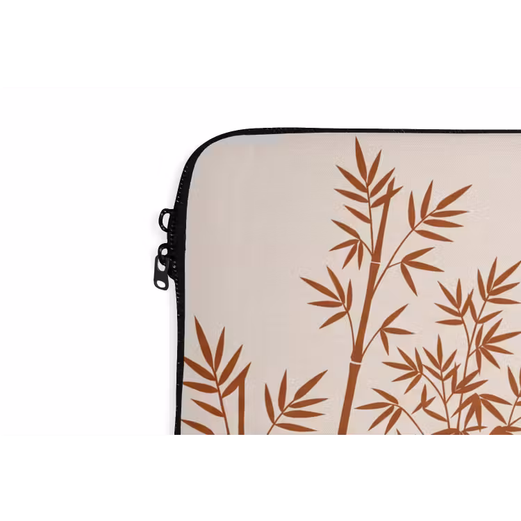 Laptophoes - Vogel - Boom - Tropisch - Minimalistisch - Bruin — 6