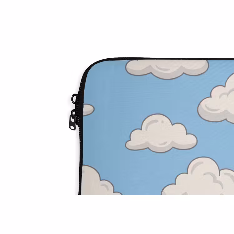 Laptophoes - Wolk - Cartoon - Lucht - Blauw - Wit — 6