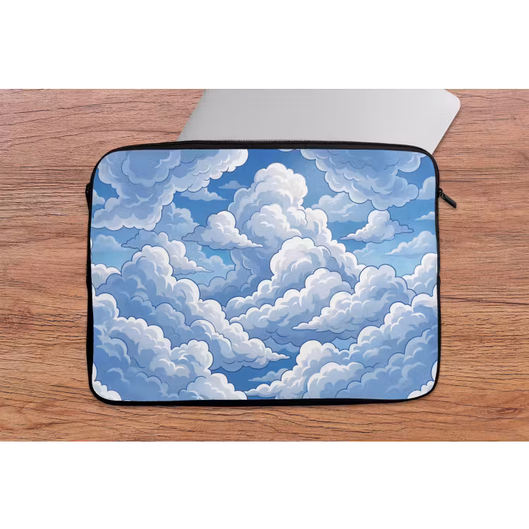 Laptophoes - Wolken - Hemel - Abstract - Wit — 2