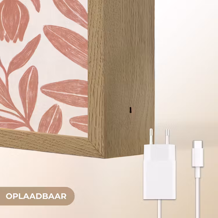 Lightbox - Wandlamp - Bloemen - Patroon - Modern - Natuur - Bruin — 7
