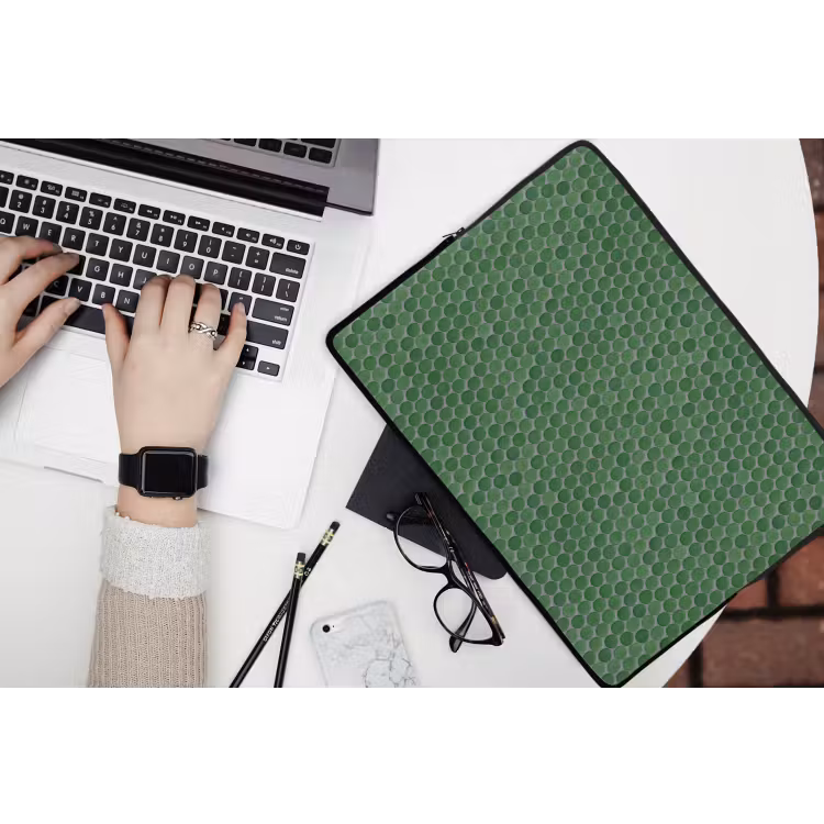 Laptophoes - Penny - Mozaïek - Bosgroen - Green — 3