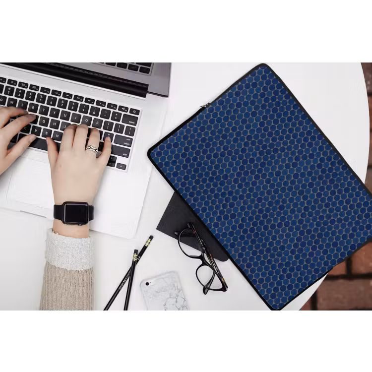 Laptophoes - Penny - Mozaïek - Donkerblauw — 3
