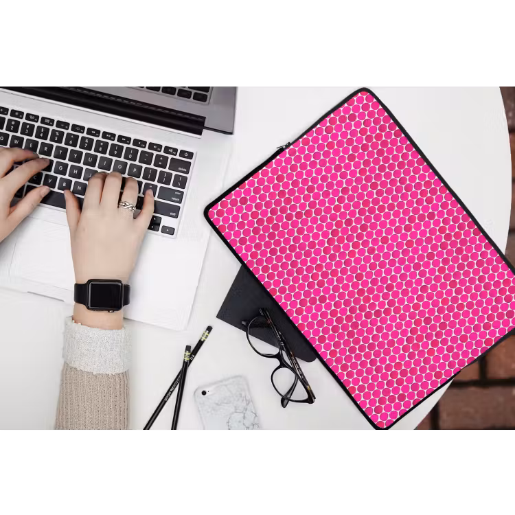 Laptophoes - Penny - Mozaïek - Felroze — 3