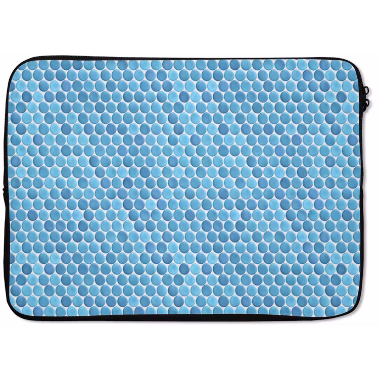 Laptophoes - Penny - Mozaïek - Lichtblauw — 1