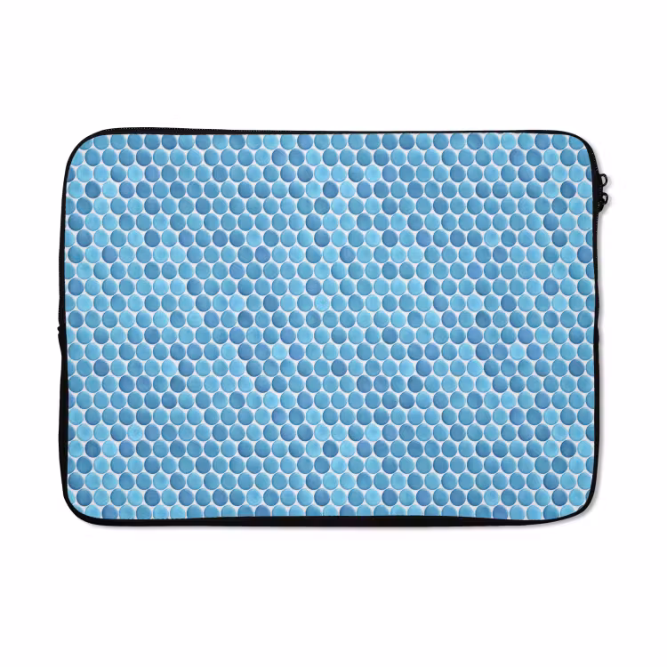 Laptophoes - Penny - Mozaïek - Lichtblauw — 5