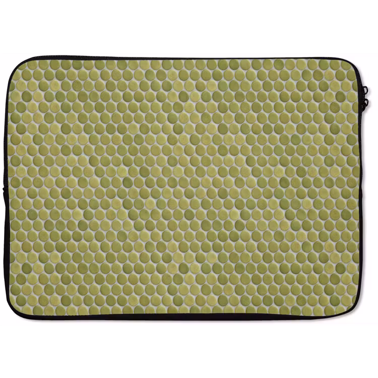 Laptophoes - Penny - Mozaïek - Olijfgroen — 1