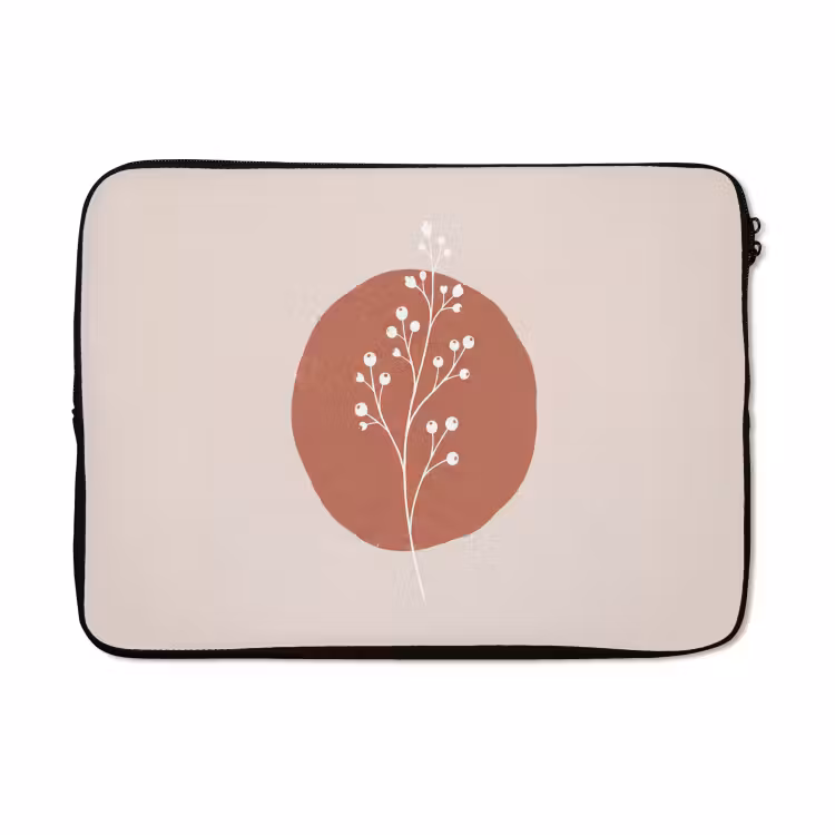 Laptophoes - Plant - Tak - Abstract - Modern - Wit — 5