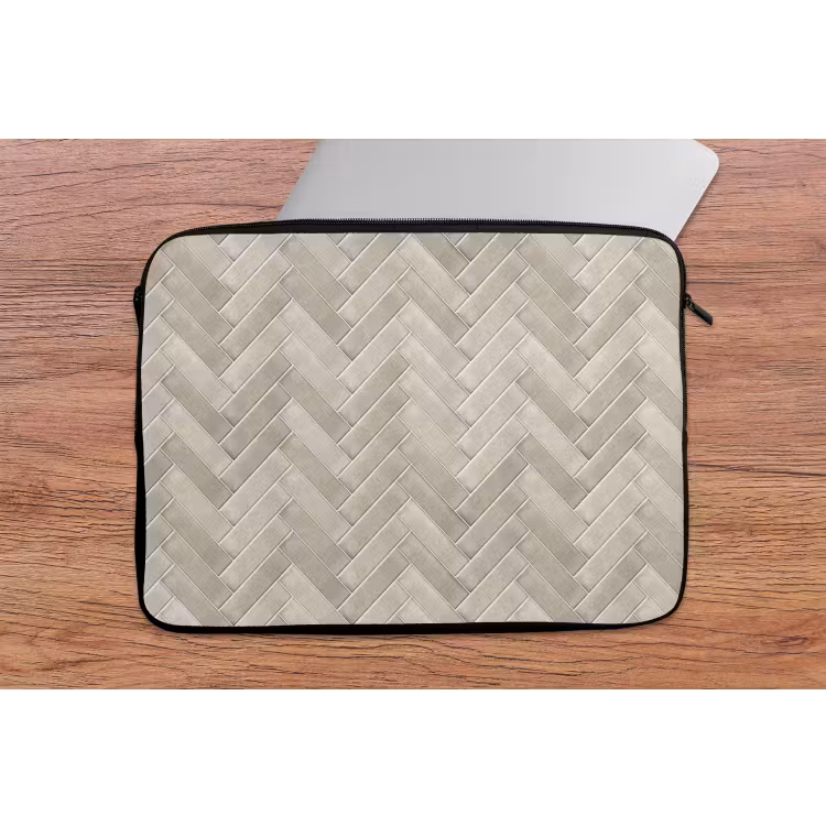 Laptophoes - Visgraat - Wandtegel - Beige — 2