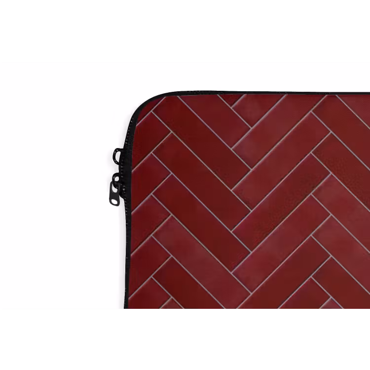 Laptophoes - Visgraat - Wandtegel - Bordeaux - Rood — 6