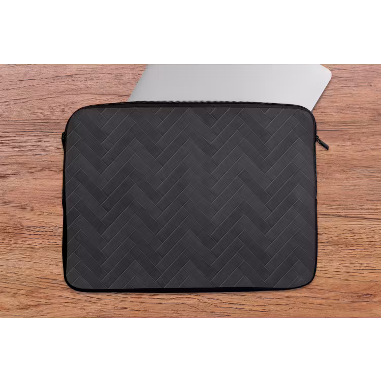 Laptophoes - Visgraat - Wandtegel - Donkergrijs — 2