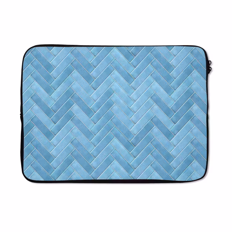 Laptophoes - Visgraat - Wandtegel - Lichtblauw — 5
