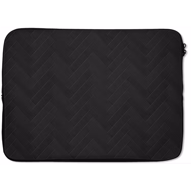 Laptophoes - Visgraat - Wandtegel - Mat - Zwart — 1