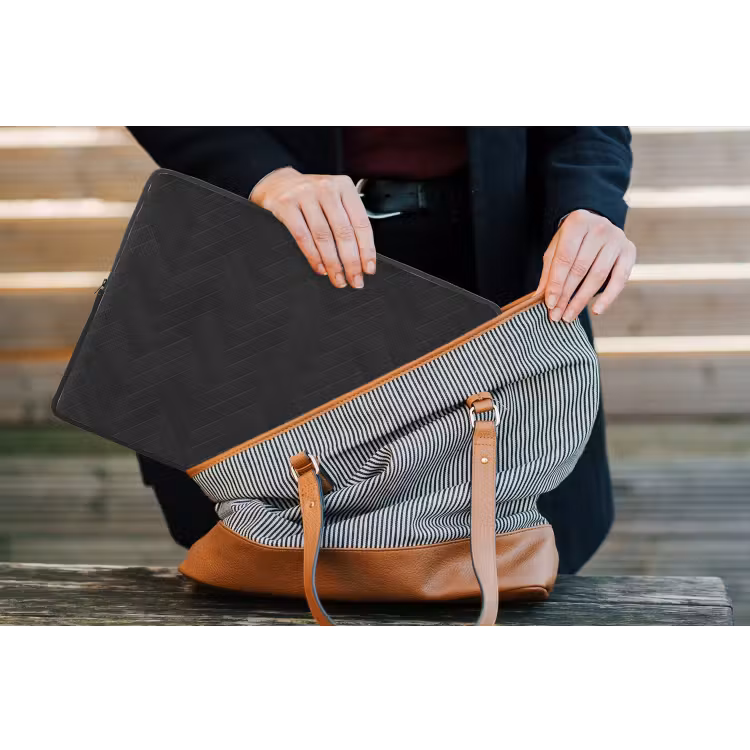 Laptophoes - Visgraat - Wandtegel - Mat - Zwart — 4