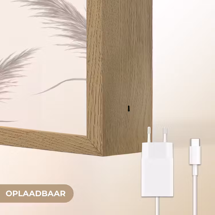 Lightbox - Wandlamp - Abstract - Bogen - Plant - Boho - Beige — 7