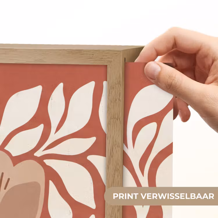 Lightbox - Wandlamp - Bloemen - Abstract - Modern - Beige - Natuur — 5