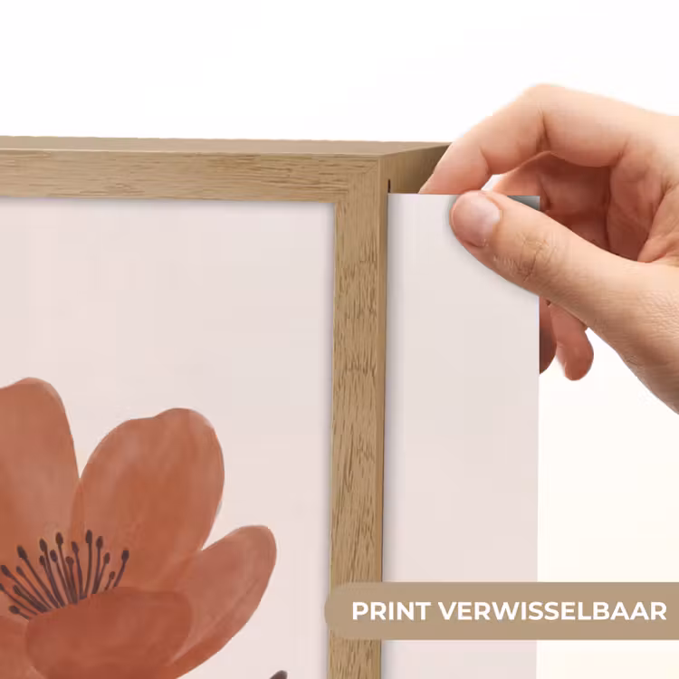 Lightbox - Wandlamp - Bloemen - Abstract - Modern - Bruin - Decoratief — 5