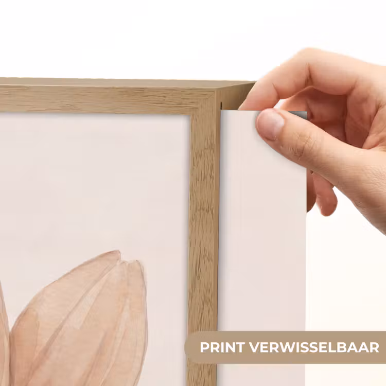 Lightbox - Wandlamp - Bloemen - Bloemblad - Natuur - Aquarel - Beige — 5