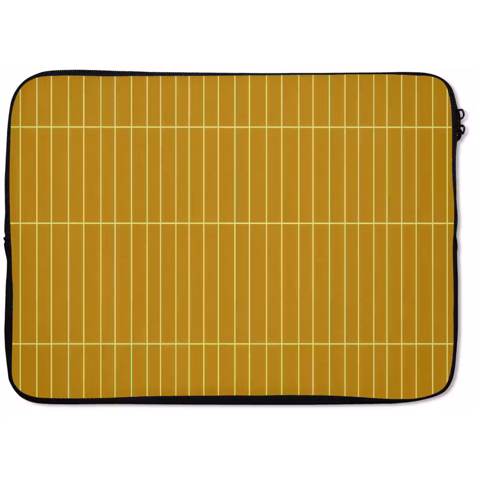 Laptophoes - Tegels - Verticaal - Mosterdgeel — 1