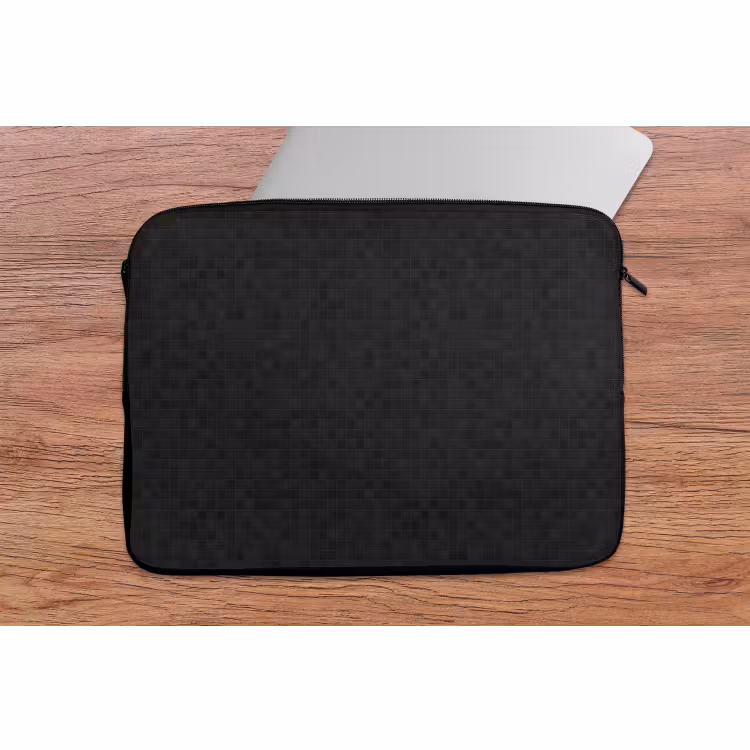 Laptophoes - Mozaïek - Patroon - Antraciet - Zwart — 2