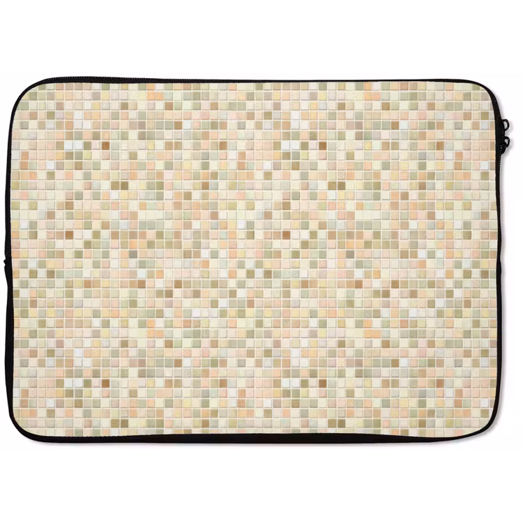 Laptophoes - Mozaïek - Patroon - Beige — 1